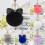 Merryso Fashion Τσάντα με Γούνα Κουνελιού από Γούνα και Μπάλα, Μπρελόκ γι 4
