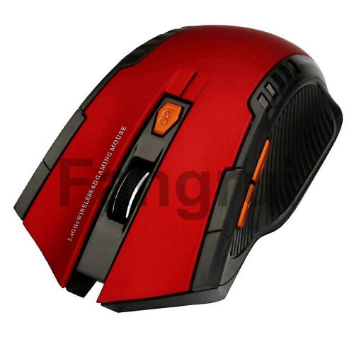 Compatible With Wireless Mouse 24ghz Optical Mice With Usb Receiver 1600dpi Red 1