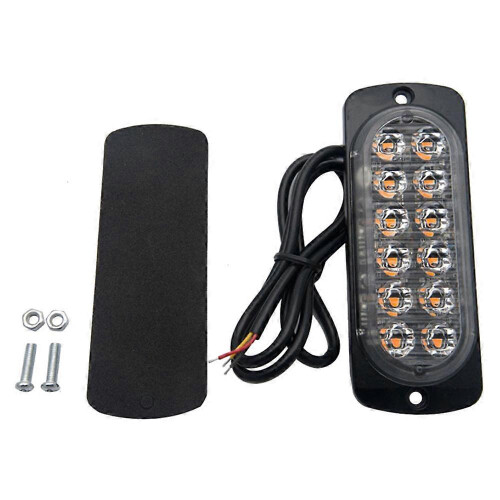 12 LED Ultra-thin Truck Side Marker Light 12-24V Yellow 1