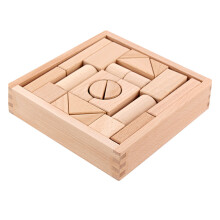 1Set Kinderen Educatieve Blokken Speelgoed Beige