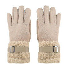 (Khaki) Warme winterhandschoenen met touchscreen-functionaliteit en zachte voering voor smartphones en tablets.