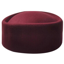 (Crimson red) Women's Flat Top Hat 54-58cm Breathable Polyester for Casual Outfits and Parties