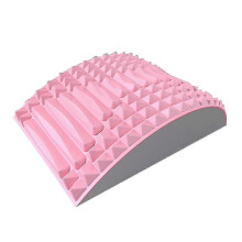 (Pink) Rugstrekkussen met spinale tractie, ondersteuning bij hernia en ischiaspijn, houdingscorrector voor nek en onderrug - EVA-materiaal