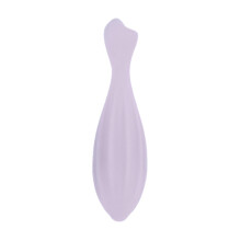 (Pink) Silikonowy wałek do masażu, gruszkowaty kształt, do masażu twarzy i szyi, redukujący cienie i worki pod oczami.