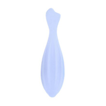 (Blue) Silikonowy wałek do masażu twarzy i ciała, pomaga złagodzić zmęczenie, długość 17 cm