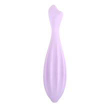 (Purple) Silikonowy wałek do masażu twarzy i ciała, pomaga złagodzić zmęczenie, długość 17 cm