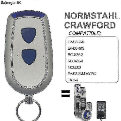 Normstahl crawford garage remote normstahl ea433 remote control garage door 43392mhz rolling code ea 1