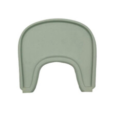 (Green) Alfombrilla para trona compatible con sillas de comedor Stokke, de silicona antideslizante, duradera y fácil de limpiar.