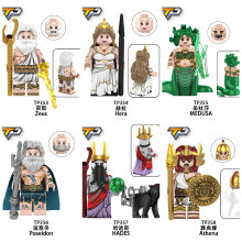 Lego Gods Zeus Medusa Hades Hero Minifigures Figures Toy Greek Mythology Collectibles History