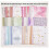 90 Sheets Scrapbook Paper and Decorative Mesh Fabric Assorted Set - 6 Pack Mixed Special Paper for Scrapbooking,A 5