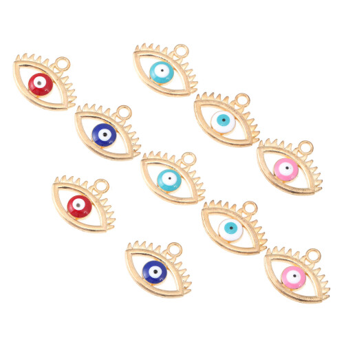 50St Mode Evil Eye Charms Voor DIY Sieraden Accessoires