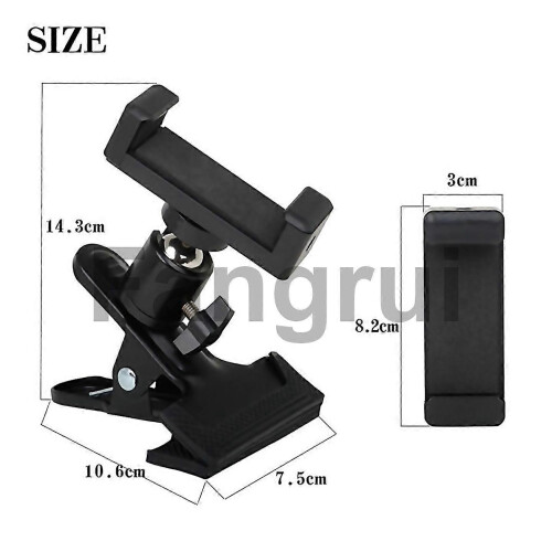 Compatibile con clip per chitarra con rotazione a 360 e supporto per cellulare. 2