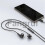 Συμβατό με ακουστικά USB C μαγνητικά ενσύρματα ακουστικά με μικρόφω 4