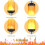 Led flame light bulb, 4 modes flickering light bulbs, e27 base flame bulb, christmas 4