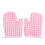2St Kids Ovenhandschoenen Hittewerende Polyester Roze 1