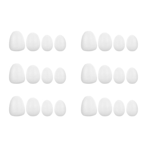 28St Foam Eieren Wit Voor DIY Knutselprojecten En Versieren