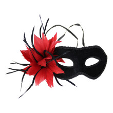 1Rode Kanten Masquerade Mask Met Halloween En Party