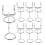 20St Garage Pegboard Houder Ijzer Ring Haken Voor 1