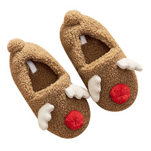 1Paar Rendier Slippers Met Anti-Slip