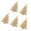 5St DIY Gouden Christmas Tree Pendants Sieraden 1
