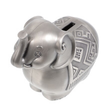 1St Duurzame Olifant Spaarpot Metaal Met Decoratief Ontwerp