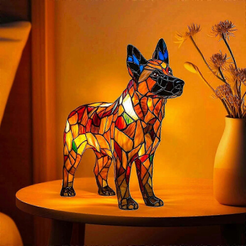 Mini lampada da tavolo a LED a forma di cane, lampada creativa 1