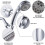 Push-button shower set, pressure-controlled multifunctional shower apple p 2