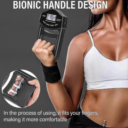 Grip Strength Tester, 396lbs/180kg Digital Hand Dynamometer Grip Strength Meter Usb Lcd Screen Hand 2