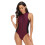 Women's Zip Front Paneled Surfing Swimsuit,Black,S 2