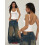 Women's Solid U-Neck Backless Camisole Top,Black,L 5
