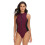 Women's Zip Front Paneled Surfing Swimsuit,Peacock Blue,M 4