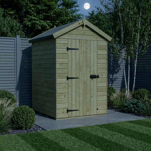4 x 4 Apex Shed Tanalised (Single Door, No Windows) 2