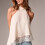 Women's Halter Lace Backless Camisole,Khaki,S 3