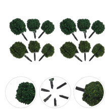 Miniatuur Boomdecoratie Kunststof Ministruik Voor Micro Landschap