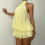 Women's Vacation Fitted Backless Halter Tie Waist Solid Dress,Black,S 3