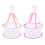2St Droognet Voor Make-Up Spons En Kwasten Roze Polyester 1