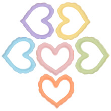 25St Creative Plastic Hallow Out Heart Charms DIY