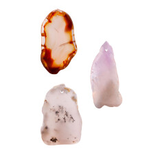 3St Onregelmatige Agaat Steen Hangers Delicate Sieraden