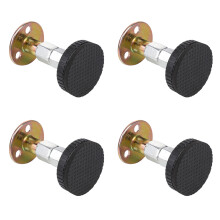 4St Rvs Bedframe Fixator Zwart Anti-Schudden Furniture Stabilizer