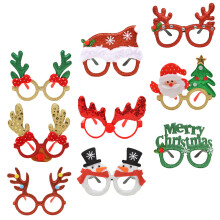 9Paren Kerst Oogbrillen Diverse Figuren Fotohokje Accessoire