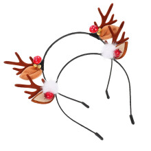 2St Kerst Haarhoop Met Antler Hoofddeksel Feest