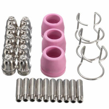 1Set Argon Booglassen Toorts Nozzle En Klemmen Set in Assorti Kleuren