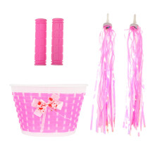 1Set Duurzame Kinderfiets Accessoires Met Mand En Streamers