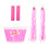 1Set Duurzame Kinderfiets Accessoires Met Mand En Streamers 1