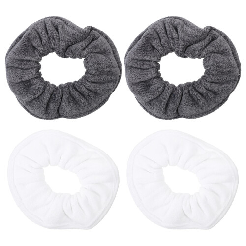 4St Elastische Haarringen Van Microvezel in Diverse Kleuren Voor Dames
