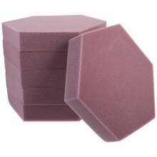 6St Paarse Hexagonale Geluidsabsorberende Acoustic Panels Voor Thuis