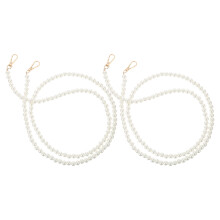 2St Resin Parel Tasketting Voor Schoudertas Decoratie Wit