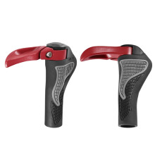 1Paar Rood Aluminium Fietshandvat Beschermhoes Antislip
