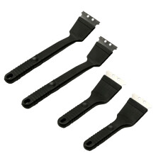 4St Compacte Zwarte Rvs Borstel Voor Grill- En Bbq-Reiniging