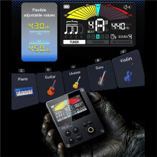 Metronom-Stimmgerät, Wiederaufladbares Digitales Metronom mit Rhythmus-Trainermodus für Gitarre, Bass, Violine, Ukulele